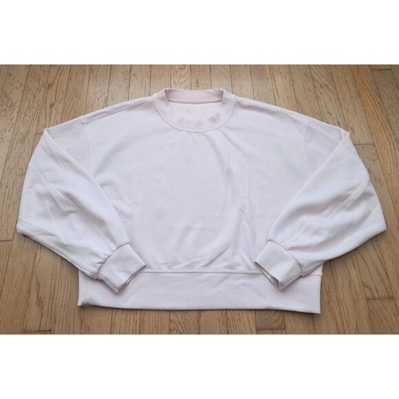 Lululemon Perfectly Oversized Cropped Crew Softstreme Women’s 6 Pink See Desc - Picture 1 of 5